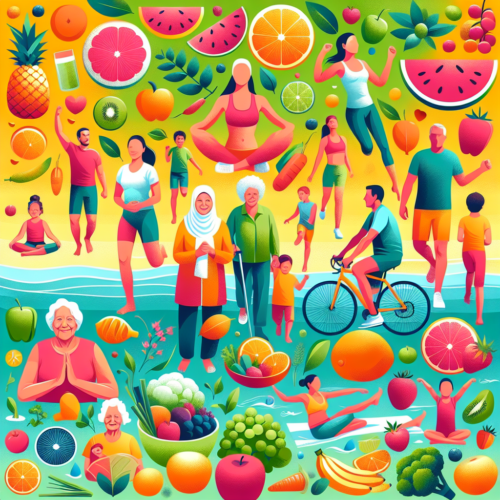 Poster Kreatif yang Menginspirasi Gaya Hidup Sehat untuk Semua Usia