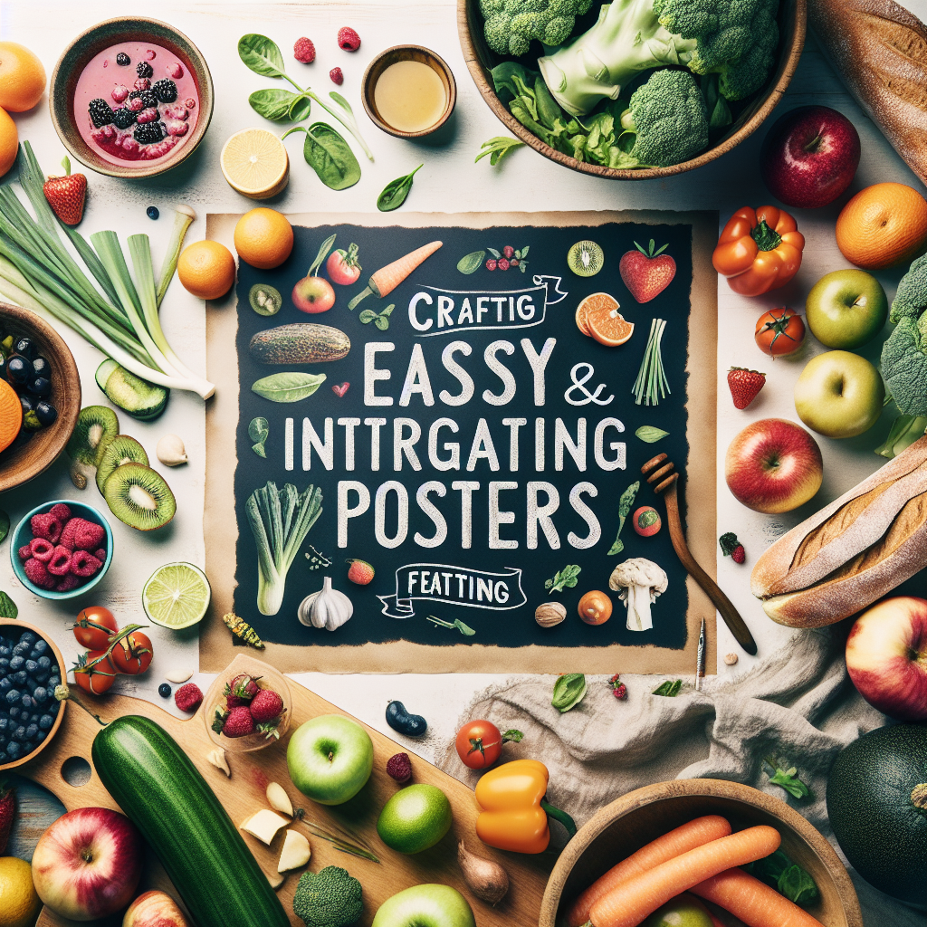 Kreasi Poster Makanan Sehat yang Mudah dan Menarik untuk Digambar